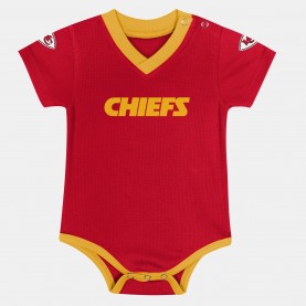 Пижама NFL Kids Team Runner Miami Dolphins Onesie - Kansas City Chf пижама,бебешки,облекла,nfl,kids,team,runner,miami,dolphins,onesie,kansas,city,chf