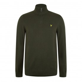 пуловер,облекла,на,разпродажба,мъжки,пуловери,lyle,and,scott,quarter,zip,jumper,olive,w485