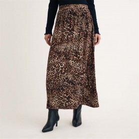 пола,поли,и,къси,панталони,nobodys,child,leopard,print,maxi,skirt,brown
