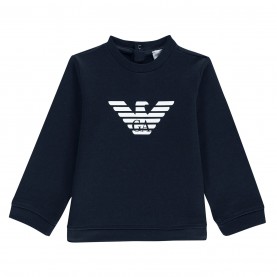 Детска блуза Emporio Armani Logo Printed Sweater Infants - Navy F907 детска,блуза,детски,3/4,панталони,emporio,armani,logo,printed,sweater,infants,navy,f907