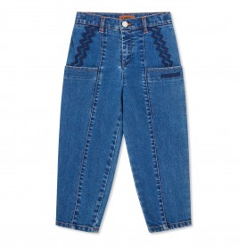 Детски дънки Missoni Wide-Leg Jeans Infants - Blue детски,дънки,missoni,wide,leg,jeans,infants,blue