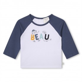 тениска,промоция,на,зимни,облекла,детски,облекла,carrement,beau,logo,t,shirt,wht,blu,n48