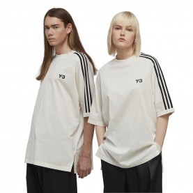 Тениска adidas Originals 3-Stripes SS T-Shirt - White Black тениска,мъжки,тениски,adidas,originals,3,stripes,ss,t,shirt,white,black