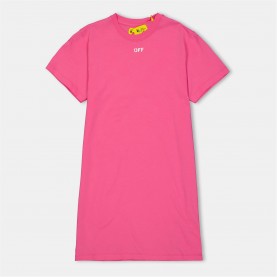 рокля,детски,облекла,off,white,off,tee,dress,in99,fuchsia,white
