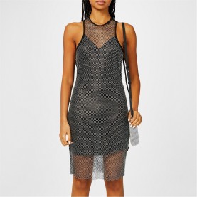 рокля,дамски,поли,и,рокли,hugo,x,bella,poarch,silver,glitter,mesh,dress,black