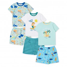 бебешки,облекла,детски,пижами,детски,облекла,firetrap,dino,3pk,in53,multi