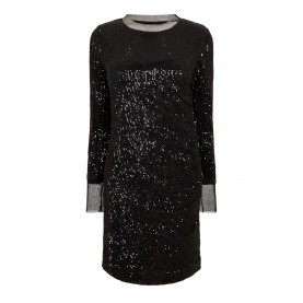 рокля,дамски,поли,и,рокли,boss,women's,edegra,all,over,sequinned,design,dress,black