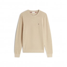 пуловер,мъжки,пуловери,tommy,hilfiger,men,s,ribbed,crew,neck,jumper,batique,khaki