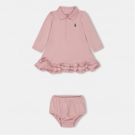рокля,детски,3/4,панталони,polo,ralph,lauren,kids',long,sleeve,dress,srfsde,rose