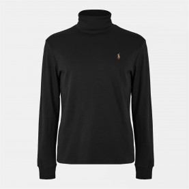 Пуловер Polo Ralph Lauren Soft Cotton Roll Neck Jumper - Polo Black пуловер,мъжки,пуловери,polo,ralph,lauren,soft,cotton,roll,neck,jumper,polo,black