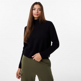 пуловер,дамски,плетени,дрехи,дамски,облекла,размер,jack,wills,mock,neck,jumper,black