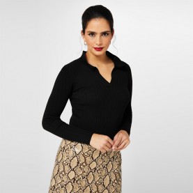 дамски,плетени,дрехи,biba,biba,collar,ribbed,top,black