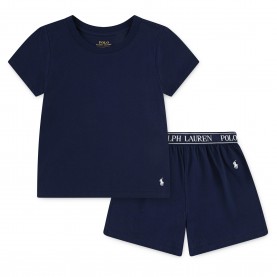 Пижама Polo Ralph Lauren Kids Short Sleeve Pyjama Set - Navy BK9 пижама,polo,ralph,lauren,kids,short,sleeve,pyjama,set,navy,bk9