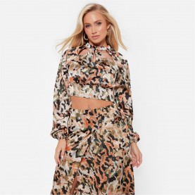 дамски,ризи,i,saw,it,first,printed,oversized,satin,shirt,co,ord,green,leopard