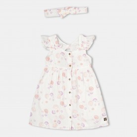 Детска рокля Carrement Beau Unisex Kids A-Line Dress - White детска,рокля,carrement,beau,unisex,kids,a,line,dress,white