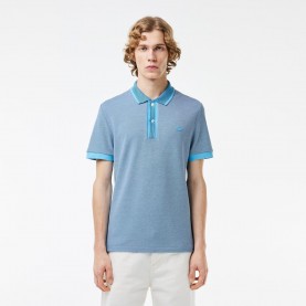 Блуза с яка Lacoste Regular Fit Caviar Piqu¿ Polo Shirt - Blue блуза,с,яка,мъжки,тениски,lacoste,regular,fit,caviar,piqu,polo,shirt,blue