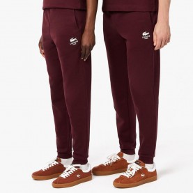 Анцуг Lacoste Tapered Leg Sweatpants - Red Maroon анцуг,мъжки,къси,панталони,lacoste,tapered,leg,sweatpants,red,maroon