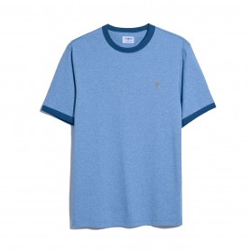 тениска,облекла,на,разпродажба,мъжки,тениски,farah,groves,ringer,t,shirt,blue