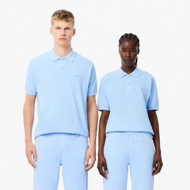 Блуза с яка Lacoste Classic Fit L.12.12 Washed Effect Polo Shirt - Light Blue блуза,с,яка,мъжки,тениски,lacoste,classic,fit,l,12,12,washed,effect,polo,shirt,light,blue