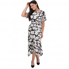 рокля,ted,baker,abriee,puff,sleeve,midi,dress,black