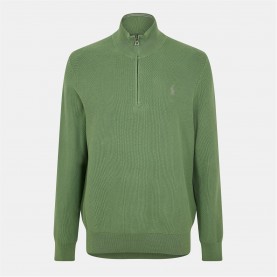 пуловер,мъжки,пуловери,polo,ralph,lauren,polo,ralph,lauren,quarter,zip,jumper,fatigue,green