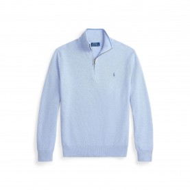 пуловер,мъжки,пуловери,polo,ralph,lauren,quarter,zip,jumper,blue,hyacinth