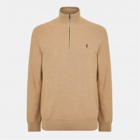 пуловер,мъжки,пуловери,polo,ralph,lauren,polo,ralph,lauren,quarter,zip,jumper,camel,heather