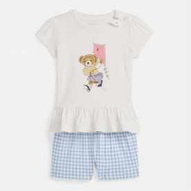 тениска,детски,3/4,панталони,polo,ralph,lauren,bear,cotton,tee,&amp;,bloomer,set,nevis,blue