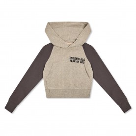 Детски суичър Fear Of God Essentials Unisex Kids Raglan Overhead Hoodie - Dark Oatmeal детски,суичър,fear,of,god,essentials,unisex,kids,raglan,overhead,hoodie,dark,oatmeal
