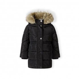 Палто Minoti Girls winter coat with faux fur trim black - Black палто,детски,якета,и,палта,minoti,girls,winter,coat,with,faux,fur,trim,black,black