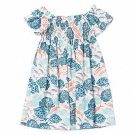 рокля,детски,3/4,панталони,kenzo,kids',smock,dress,white