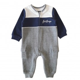 бебешки,облекла,детски,дънки,firetrap,boy,cut,&amp;,sew,quilted,dungaree,with,zipper,&amp;,pockets,grey,blue