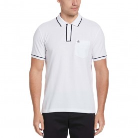 Блуза с яка Original Penguin Earl Organic Cotton Pique Polo Shirt - White блуза,с,яка,мъжки,тениски,original,penguin,earl,organic,cotton,pique,polo,shirt,white