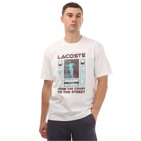 тениска,мъжки,тениски,lacoste,relaxed,fit,ren¿,print,t,shirt,white