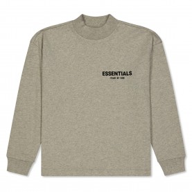 Детска тениска Fear Of God Essentials Unisex Kids Long Sleeve Oversized Fit T-Shirt - Dark Oatmeal детска,тениска,fear,of,god,essentials,unisex,kids,long,sleeve,oversized,fit,t,shirt,dark,oatmeal