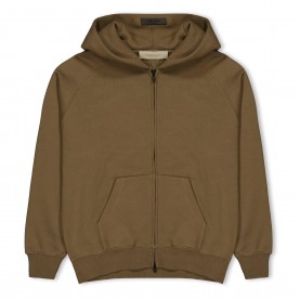 Детски суичър Fear Of God Essentials Unisex Kids Full Zip Hoodie - Wood детски,суичър,fear,of,god,essentials,unisex,kids,full,zip,hoodie,wood