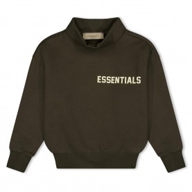Детски пуловер Fear Of God Essentials Unisex Kids Long Sleeve Mock Neck Turtle Jumper - Off Black детски,пуловер,fear,of,god,essentials,unisex,kids,long,sleeve,mock,neck,turtle,jumper,off,black