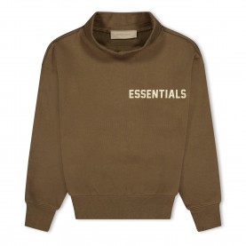 Детски пуловер Fear Of God Essentials Unisex Kids Long Sleeve Mock Neck Turtle Jumper - Wood детски,пуловер,fear,of,god,essentials,unisex,kids,long,sleeve,mock,neck,turtle,jumper,wood