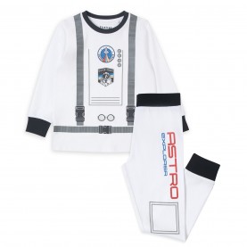 рокля,разпродажба,firetrap,бебешки,облекла,детски,пижами,детски,облекла,firetrap,boys,space,dress,up,pyjama,set,white
