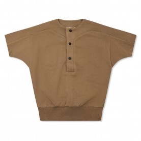 Детска тениска Fear Of God Essentials Unisex Kids Baseball Henley Long Sleeve T-Shirt - Wood детска,тениска,fear,of,god,essentials,unisex,kids,baseball,henley,long,sleeve,t,shirt,wood