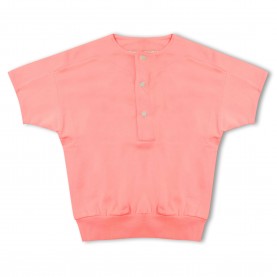 Детска тениска Fear Of God Essentials Unisex Kids Baseball Henley Long Sleeve T-Shirt - Coral детска,тениска,fear,of,god,essentials,unisex,kids,baseball,henley,long,sleeve,t,shirt,coral