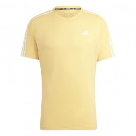 тениска,облекла,на,разпродажба,мъжко,фитнес,облекло,adidas,own,the,run,3,stripes,t,shirt,yellow