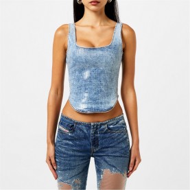 къса,блуза,дамски,топове,diesel,de,shi,s,crop,top,blue
