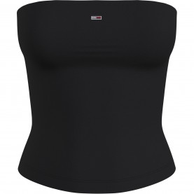 дамски,топове,tommy,jeans,tj,slim,tube,top,ld43,black