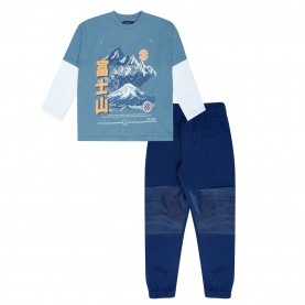 детски,комплект,детски,облекла,firetrap,japan,2,piece,set,infants,blue,black