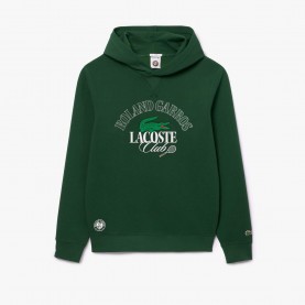 Блуза Lacoste Sportsuit Roland-Garros Edition Sweatshirt - Green блуза,мъжки,горнища,с,качулка,мъжки,ежедневни,облекла,lacoste,sportsuit,roland,garros,edition,sweatshirt,green
