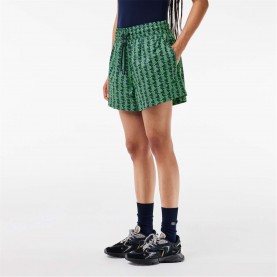 къси,панталони,дамски,къси,панталони,lacoste,monogram,print,bermuda,shorts,multi,colour