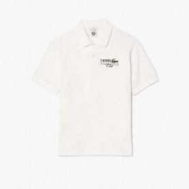 Блуза с яка Lacoste Relaxed-Fit Roland-Garros Edition Terry Polo Shirt - Cream блуза,с,яка,мъжки,тениски,lacoste,relaxed,fit,roland,garros,edition,terry,polo,shirt,cream