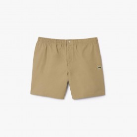 Къси панталони Lacoste Relaxed-Fit Poplin Shorts - Beige къси,панталони,мъжки,къси,панталони,lacoste,relaxed,fit,poplin,shorts,beige