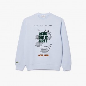 Блуза Lacoste Relaxed Fit Piqu¿ Motif Sweatshirt - Blue блуза,мъжки,горнища,с,качулка,мъжки,ежедневни,облекла,lacoste,relaxed,fit,piqu,motif,sweatshirt,blue